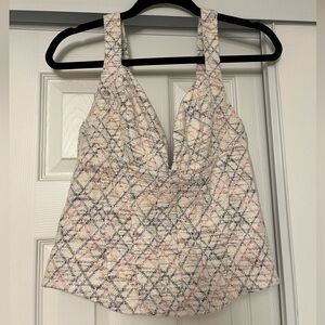 Vici Tweed Bustier Top